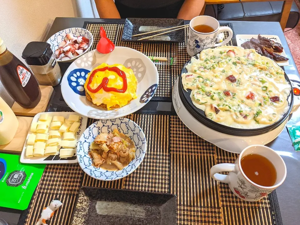 たこ焼きとオムライス(*๓´˘`๓)|奈津美さん