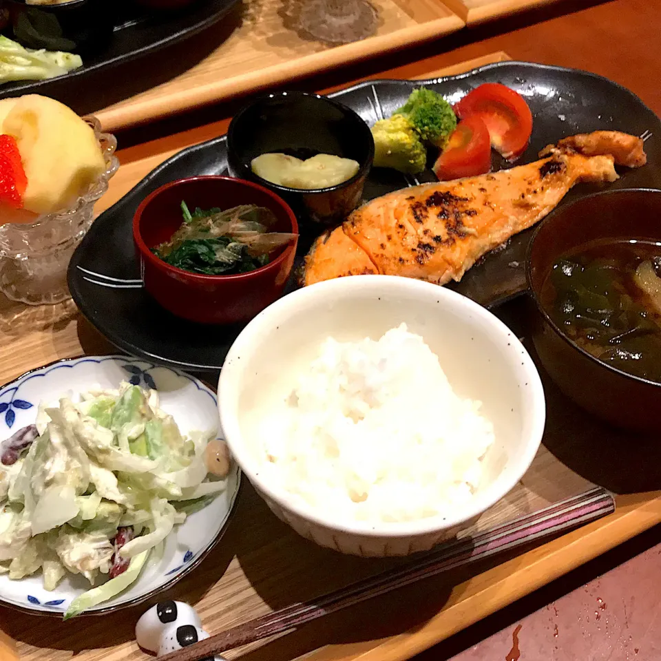 鮭の西京焼きで晩御飯|mokoさん