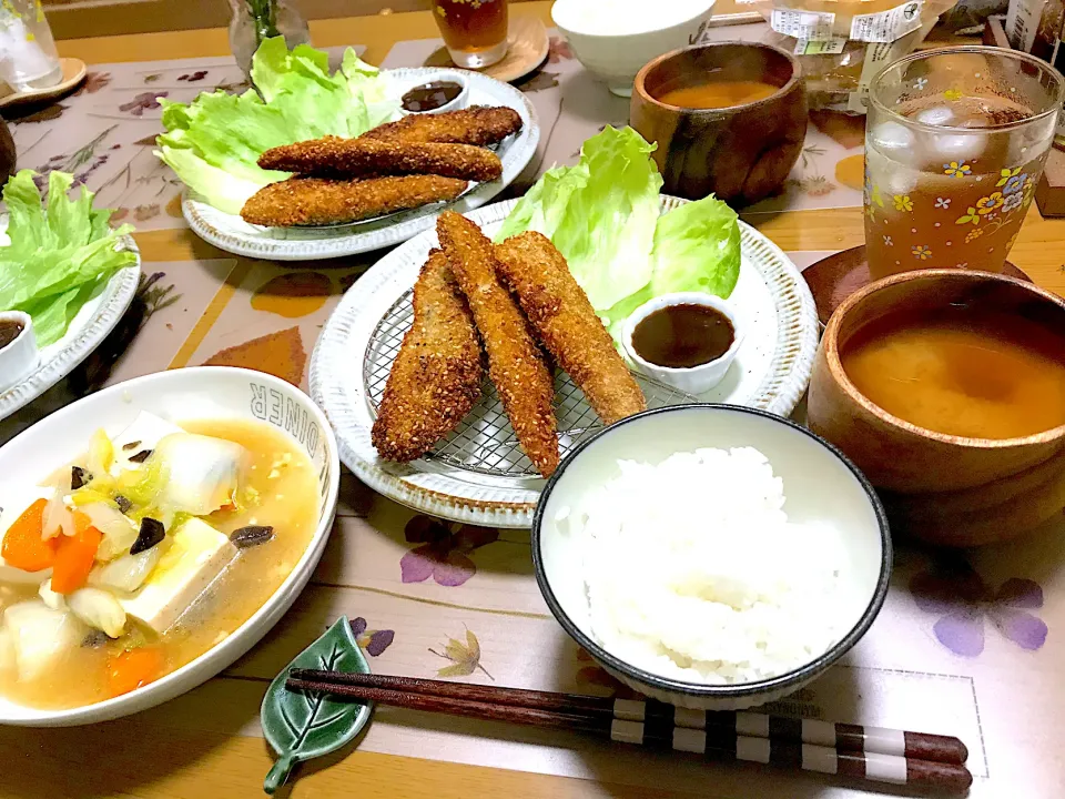 真ほっけのごま醤油焼き、豆腐と野菜の中華風うま煮|Emiko Kikuchiさん