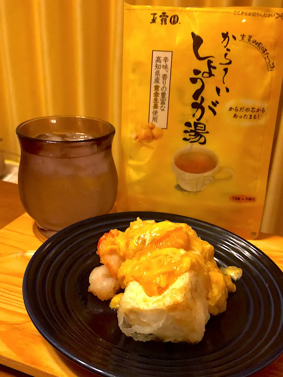 から〜いしょうが湯であんかけ卵えび揚げだし豆腐|chii4さん