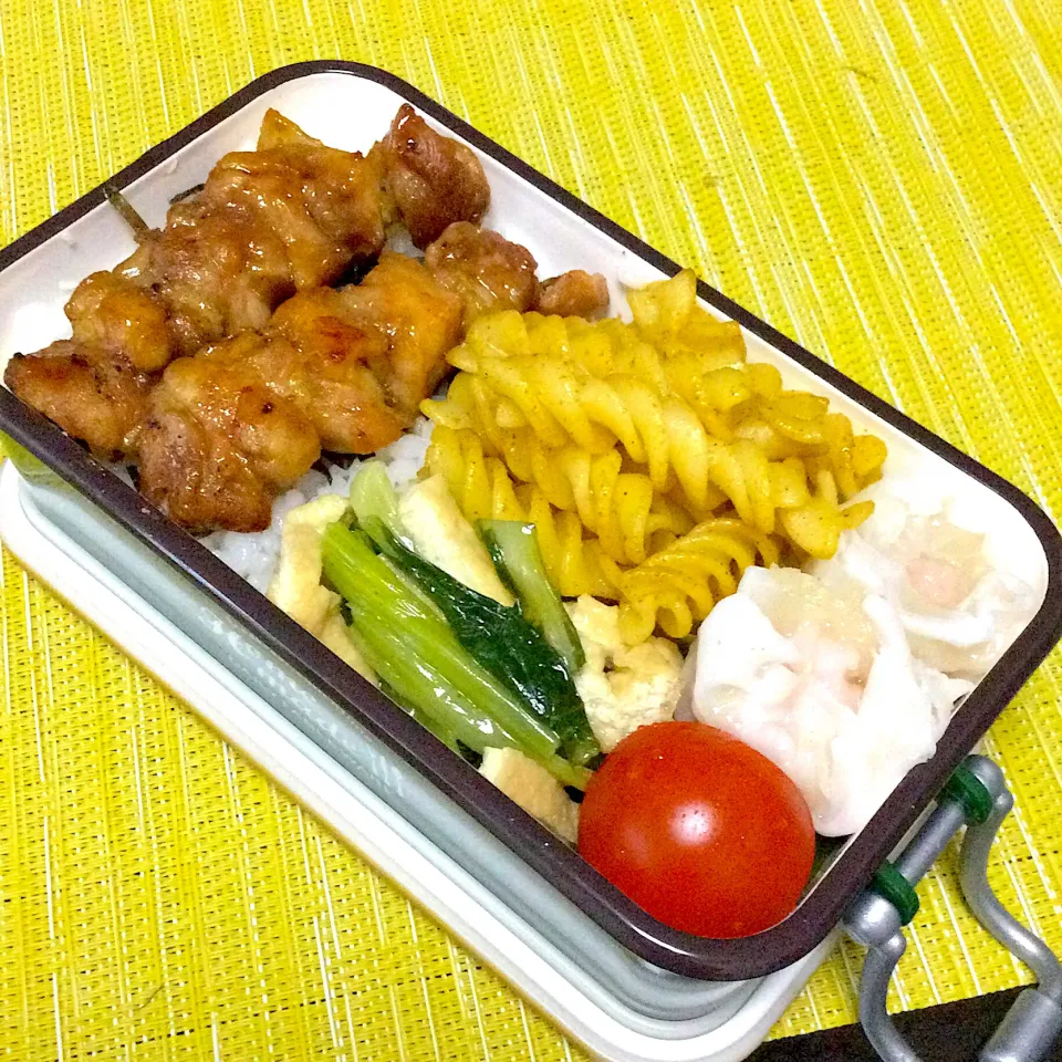 長女の中学べんと　焼き鳥　カレーマカロニ|yukoさん