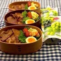 Snapdishの料理写真:豚丼弁当|NOWAさん