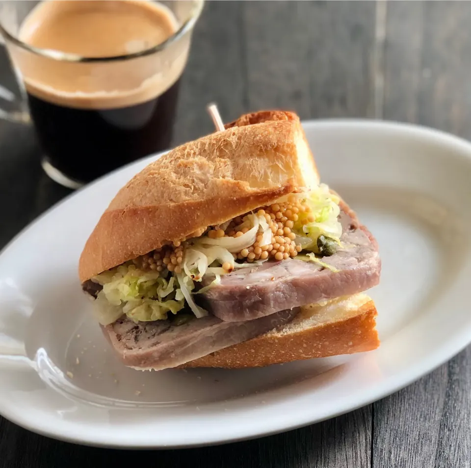 パテドカンパーニュ・バゲットサンド　　Pate de campagne sandwich|マユマユさん