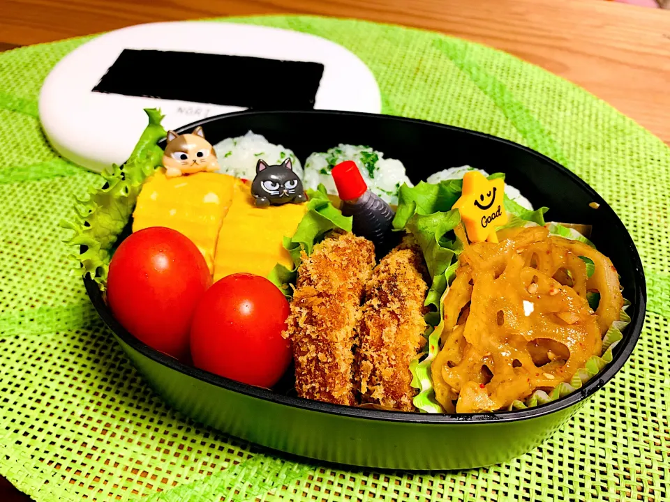 娘のお弁当🍱サラダチキンフライ🐔菜めし|いちごさん