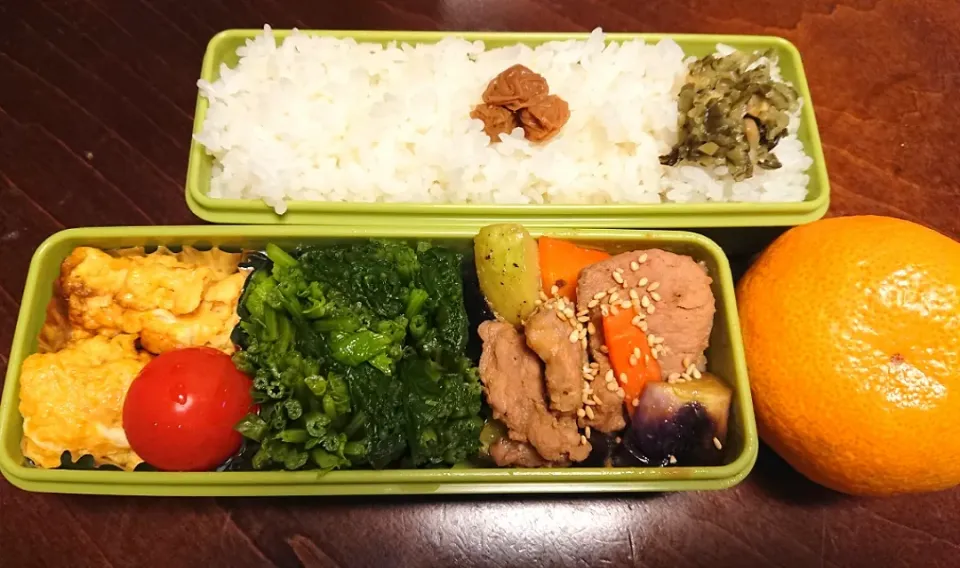 豚の梨味噌漬け野菜炒め弁当|りょーさん