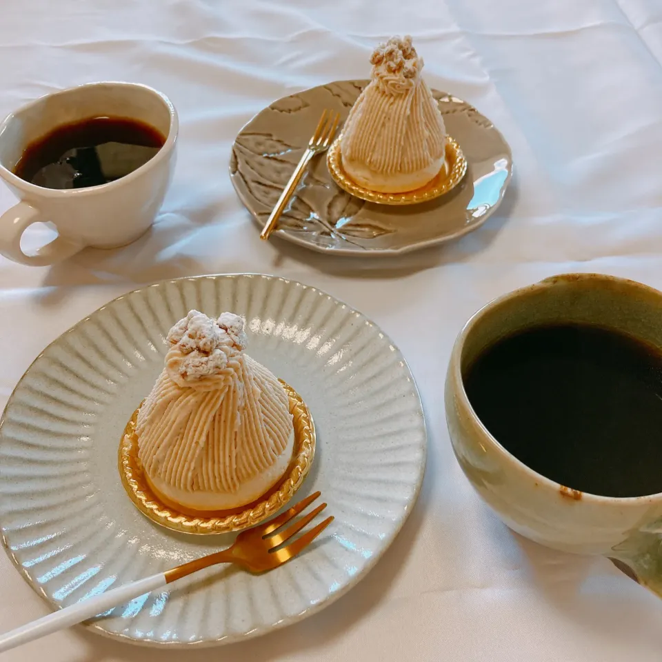 Snapdishの料理写真:フレンチモンブラン🌰☕️|ちゃみこさん