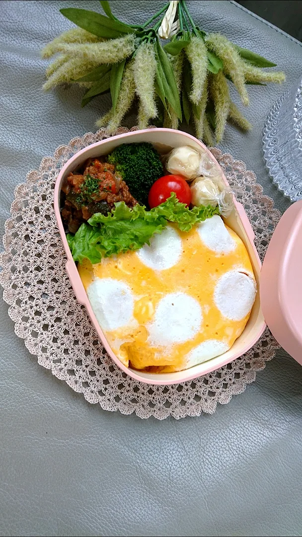 ミートソースのオムライスお弁当|Azukiさん