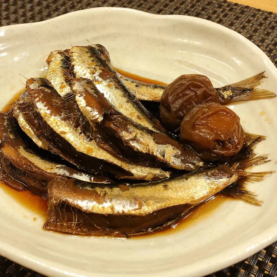 骨まで食べれる、真鰯の梅煮|みかんさん