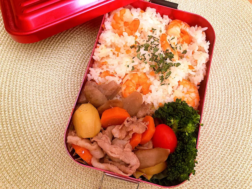 Snapdishの料理写真:高校生弁当　11-46 エピピラフ弁当|mashaさん