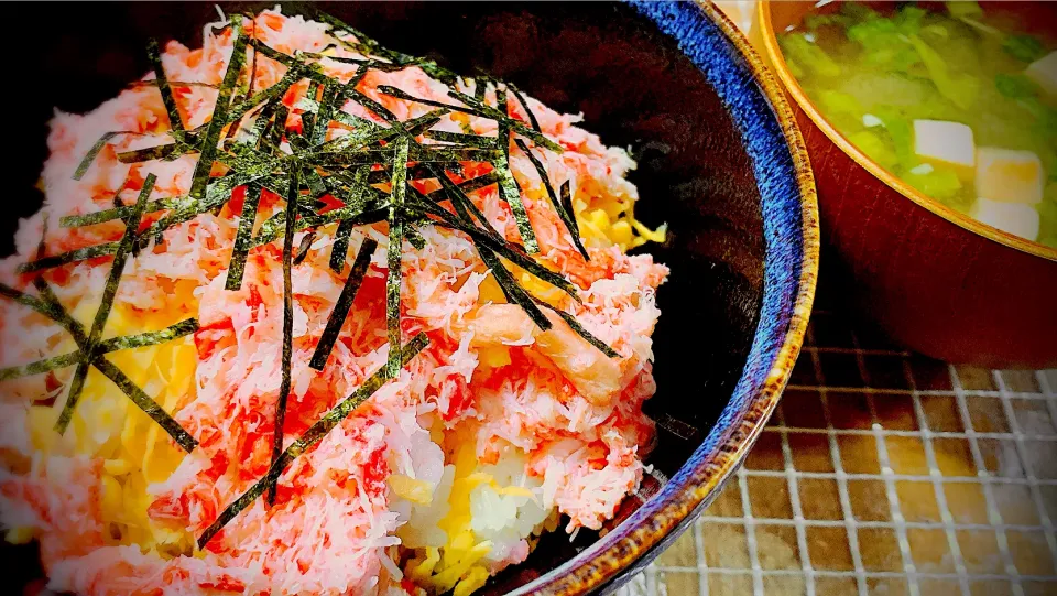 晩ご飯🥢紅ずわいがに丼🦀|ao_nekoさん