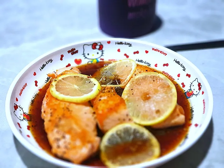 Salmon with honey n lemon|Winterさん