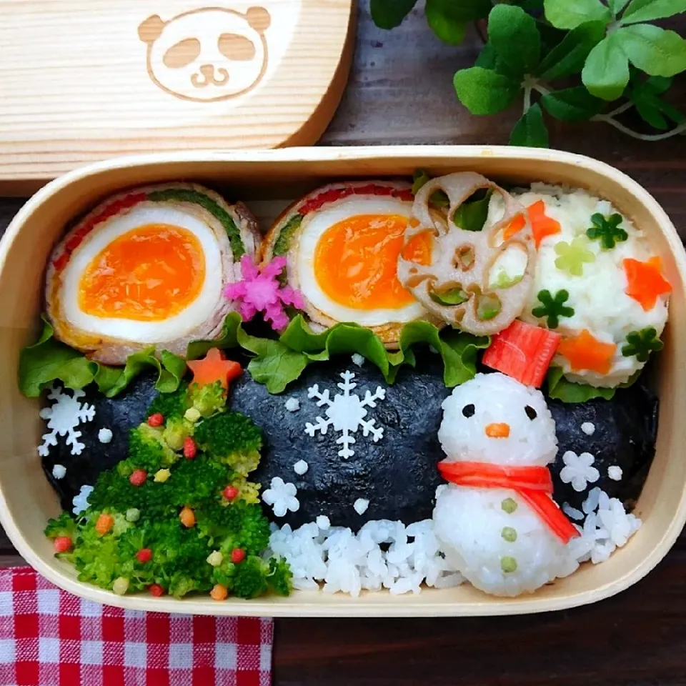 雪だるま弁当|りょこさん