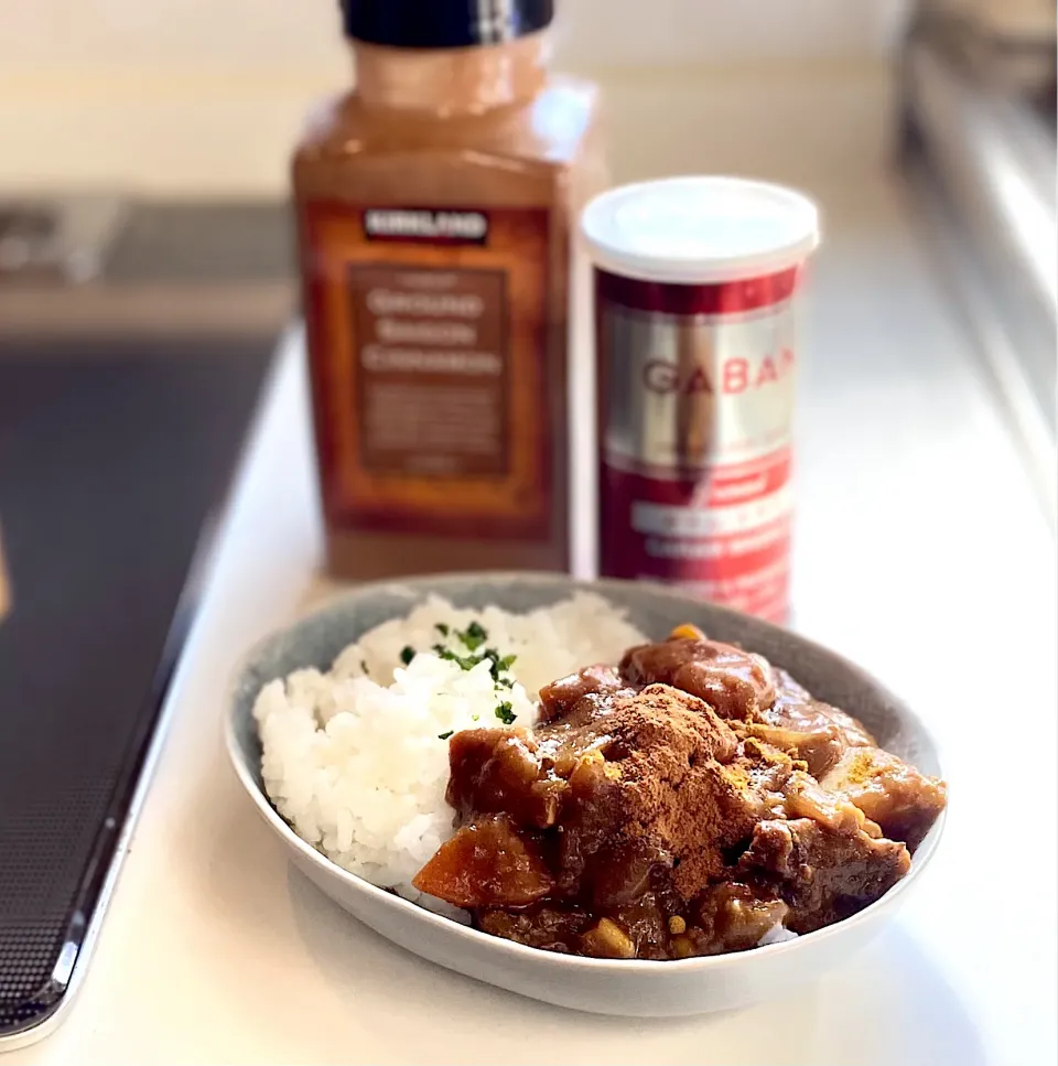 残りのカレーでお昼ご飯|かっちゃん杉さん