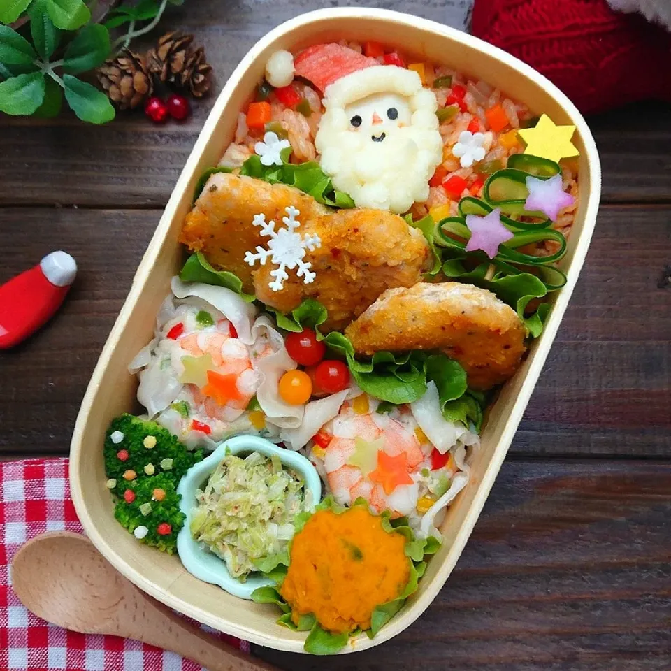 Snapdishの料理写真:クリスマス弁当|りょこさん