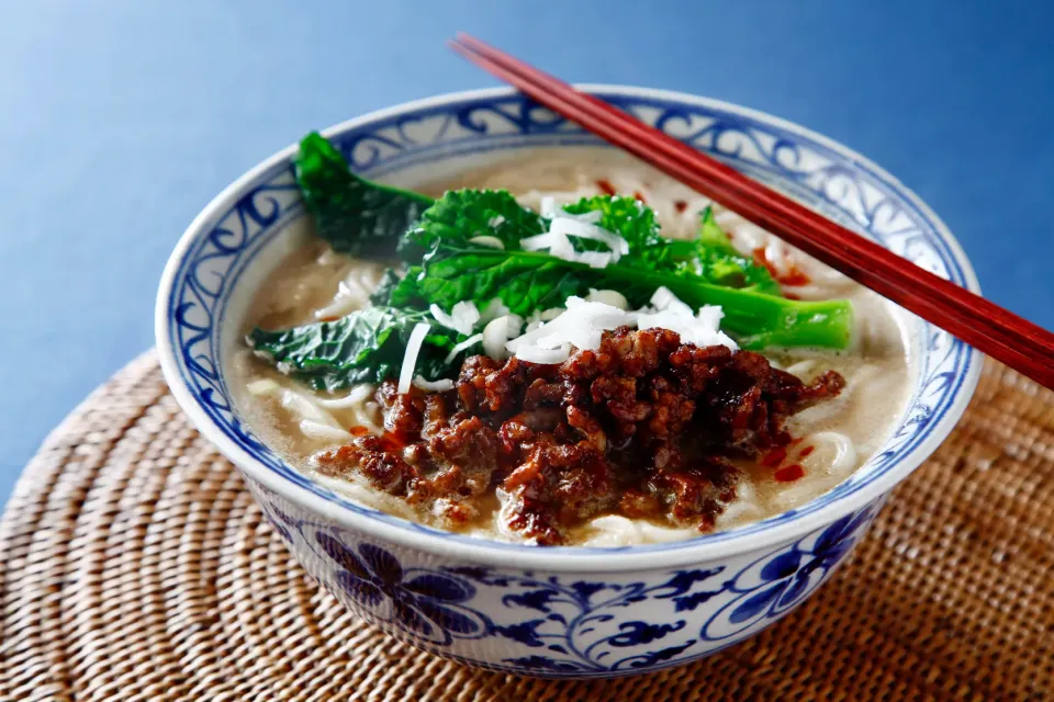 温麺で坦々麺　　Tantan noodle|マユマユさん