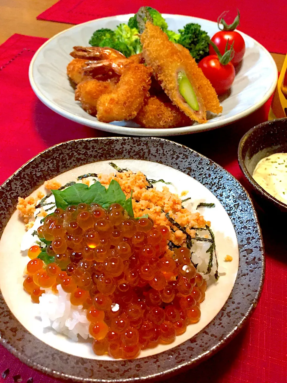 鮭いくら小丼🍀|おかちさん