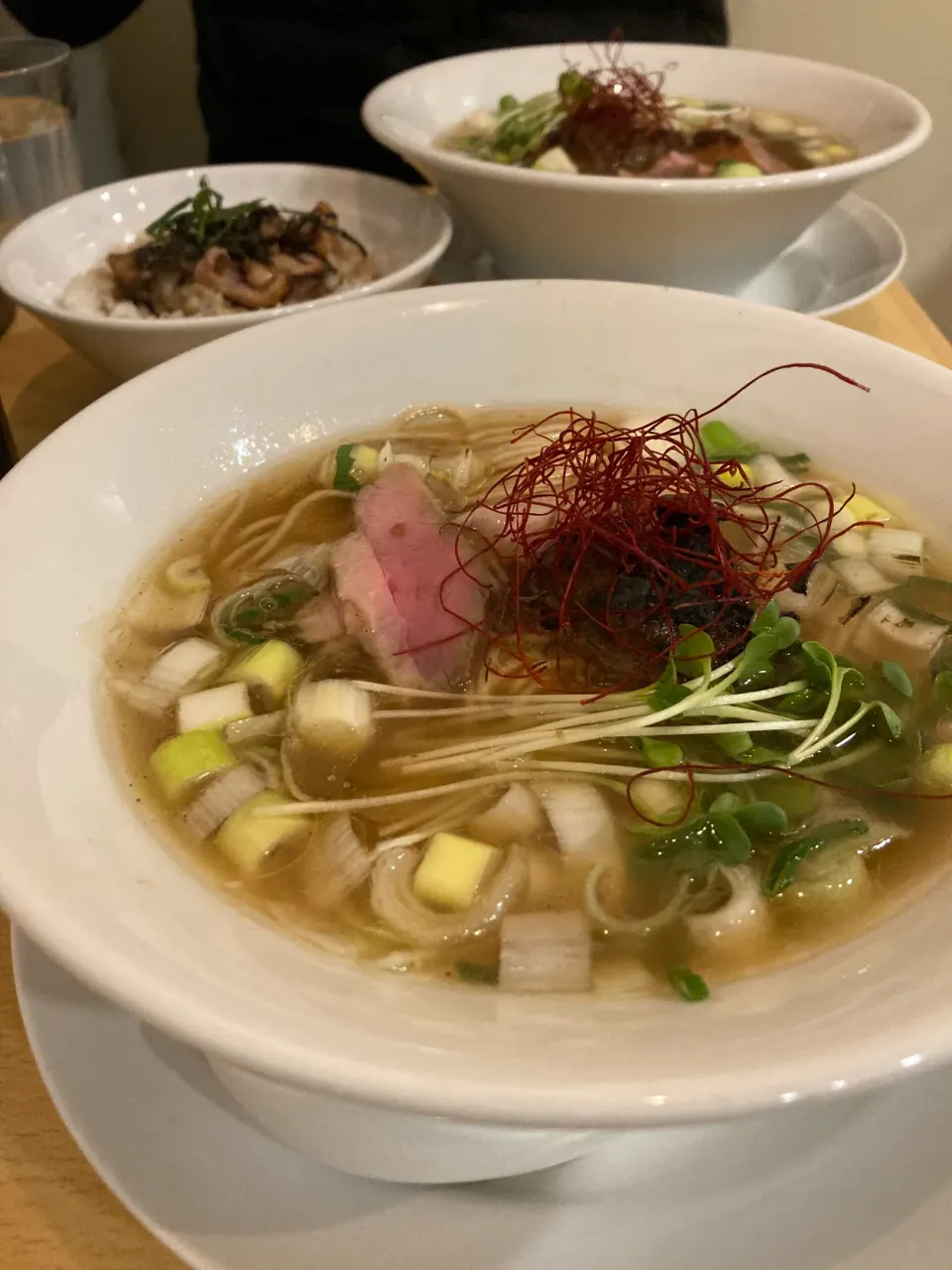 Snapdishの料理写真:11月29日晩ご飯。王鴨さんで冬限定、鴨焦がし味噌ラーメンと鴨丼🍜美味しいからリピート😄|あやさん