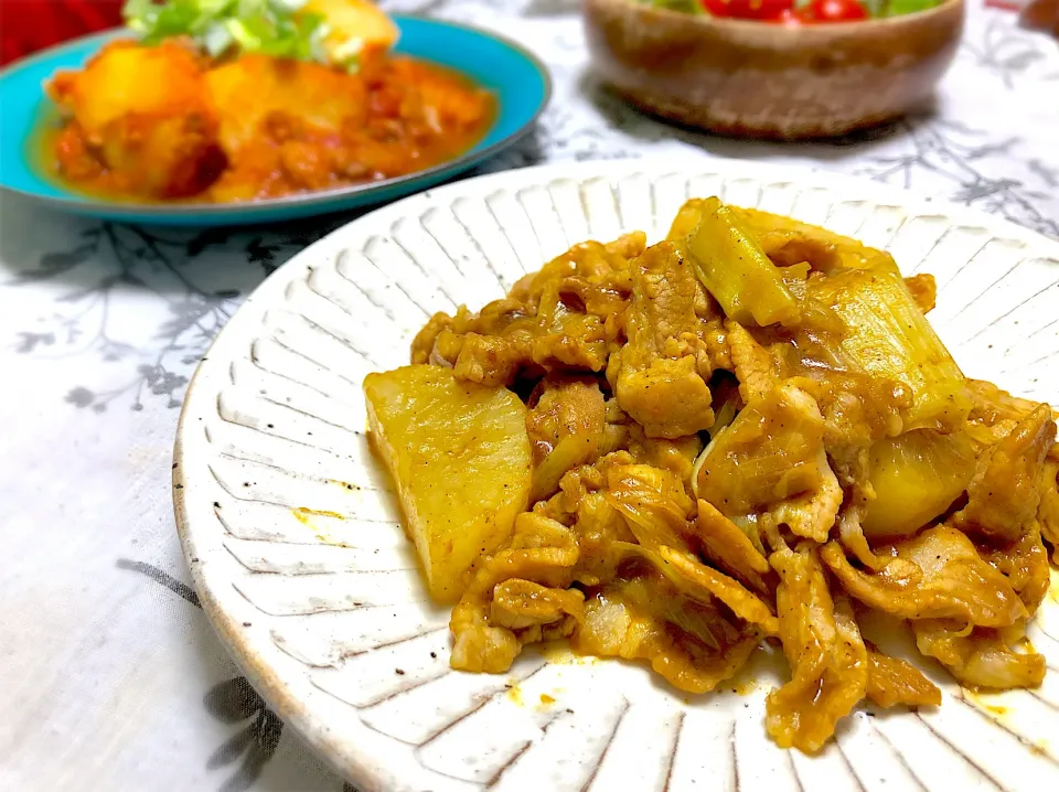 ⭐️11.29🌙夜おかず⭐️豚ばら大根のカレー風煮込み♡|さとみさん