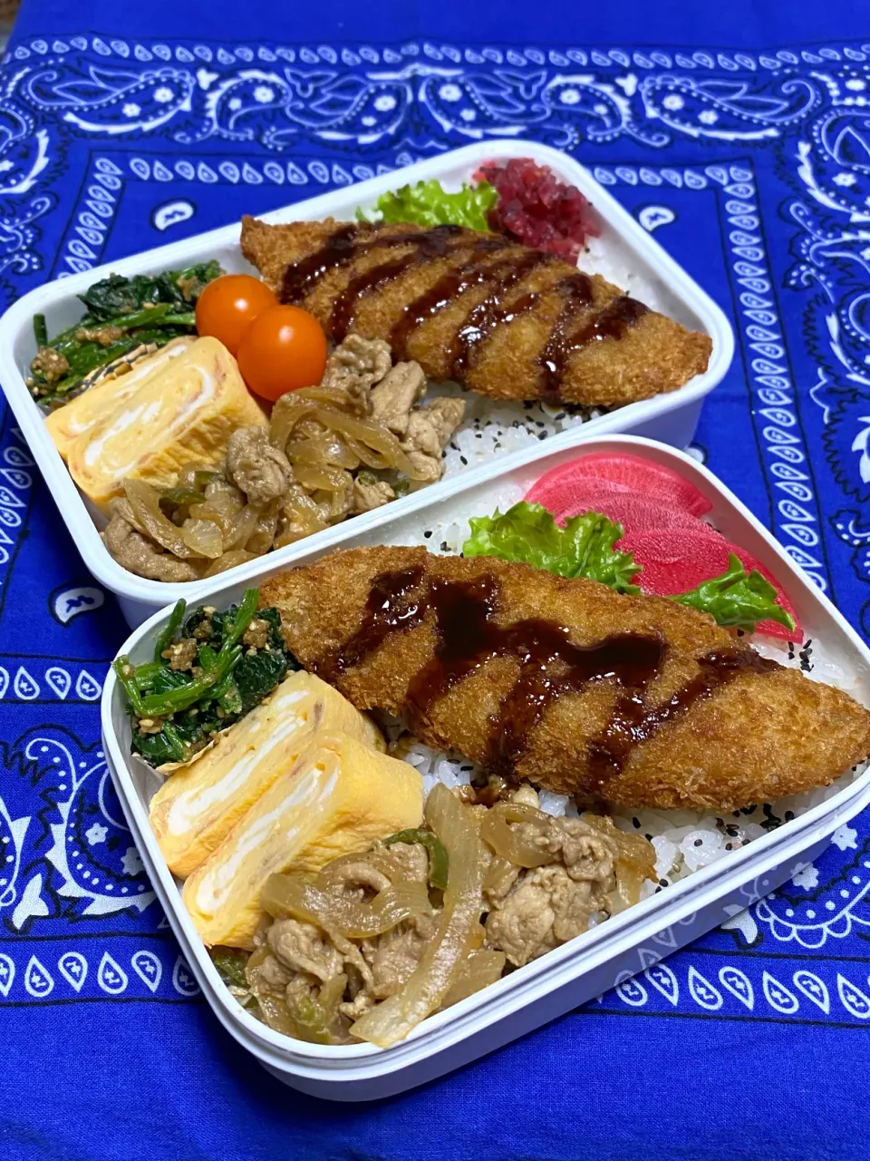 息子のお弁当(リク､生姜焼き😃)|かあたんさん