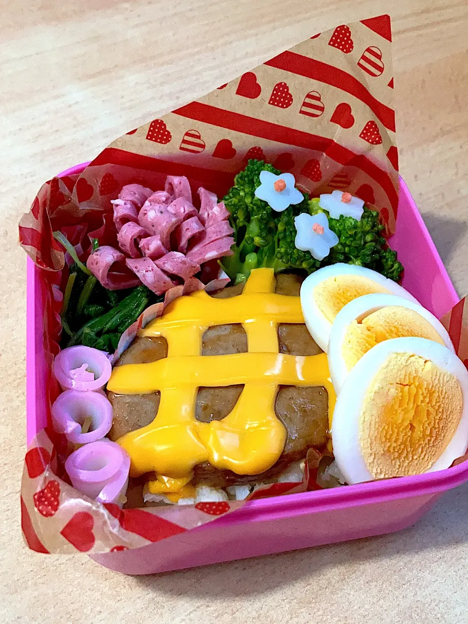 カリフラワーライスのチキンハンバーグ弁当|matumotommさん