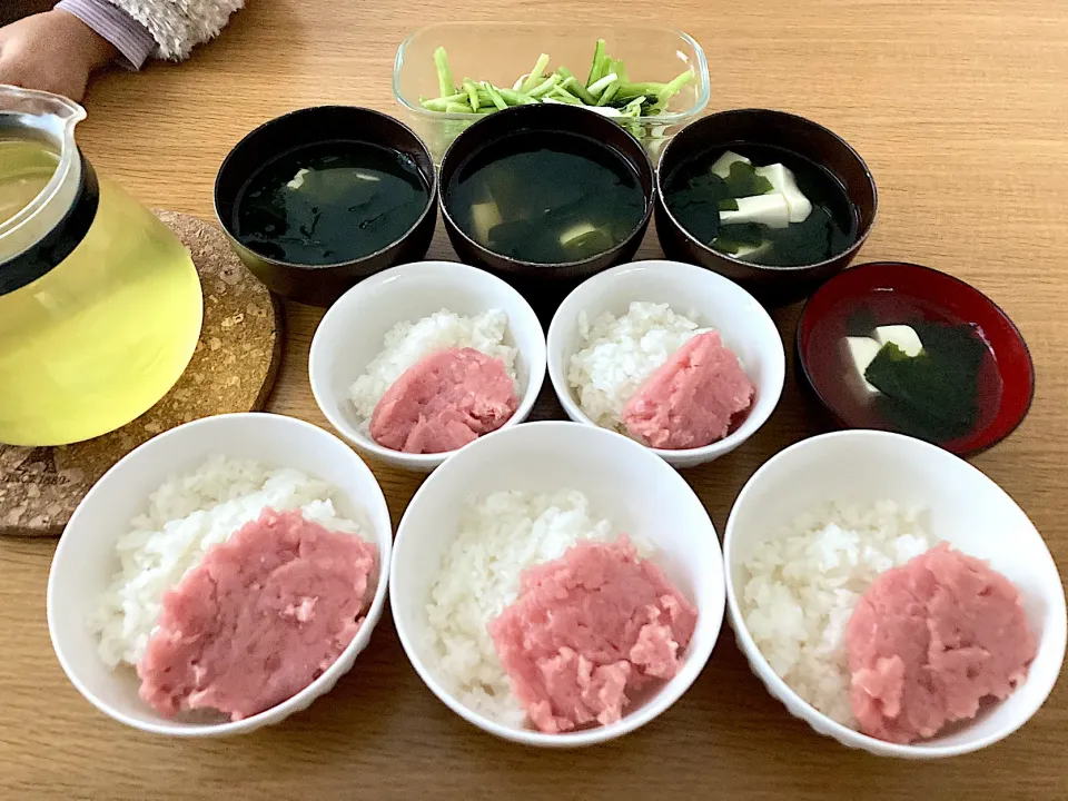 ＊酢飯のまぐろたたき丼朝食＊|＊抹茶＊さん