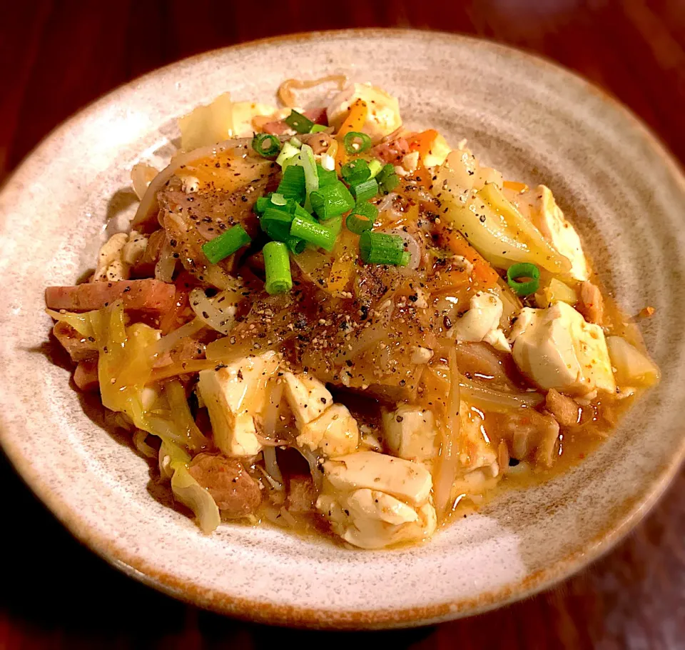 沖そば焼き餡掛け|あーまんさん