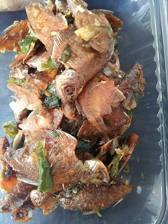 ikan asin cabe hijau|kukiz_bebeさん