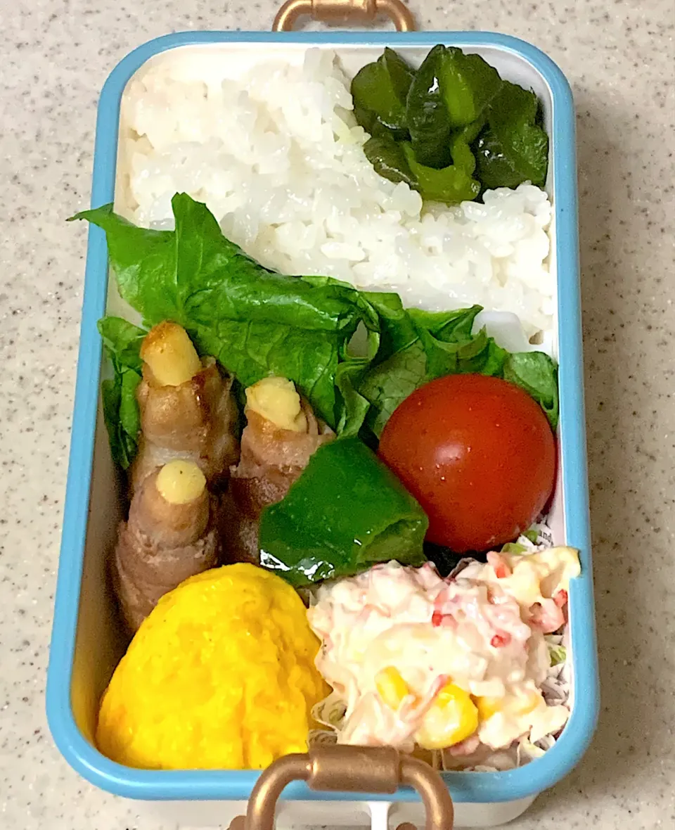 Snapdishの料理写真:豚肉の大葉チーズ巻弁当|besさん