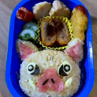 Snapdishの料理写真:鬼滅の刃　キャラ弁　伊之助|みなみちゃん5さん