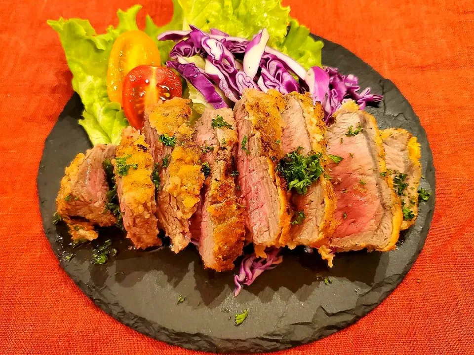 息子とビーフカツ|オハナシマンさん