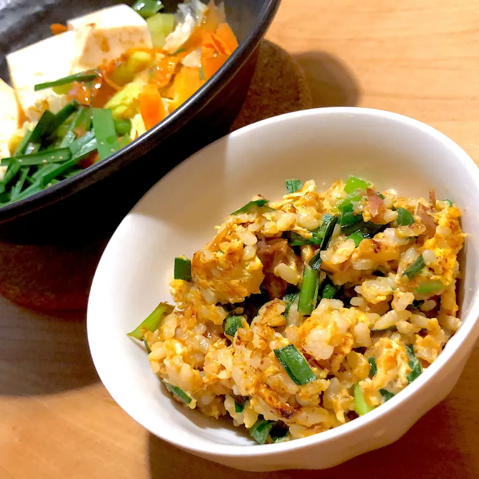 サバ味噌にら玉炒飯|harukaさん