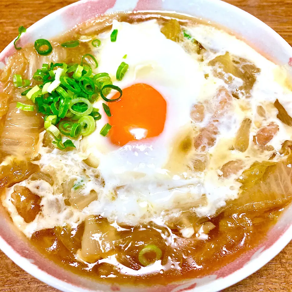 かしわのすき焼き風煮物✨巣籠もり玉子🤩|まいりさん