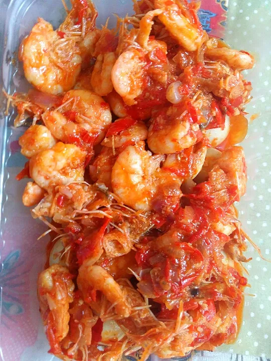 balado udang telur puyuh|kukiz_bebeさん