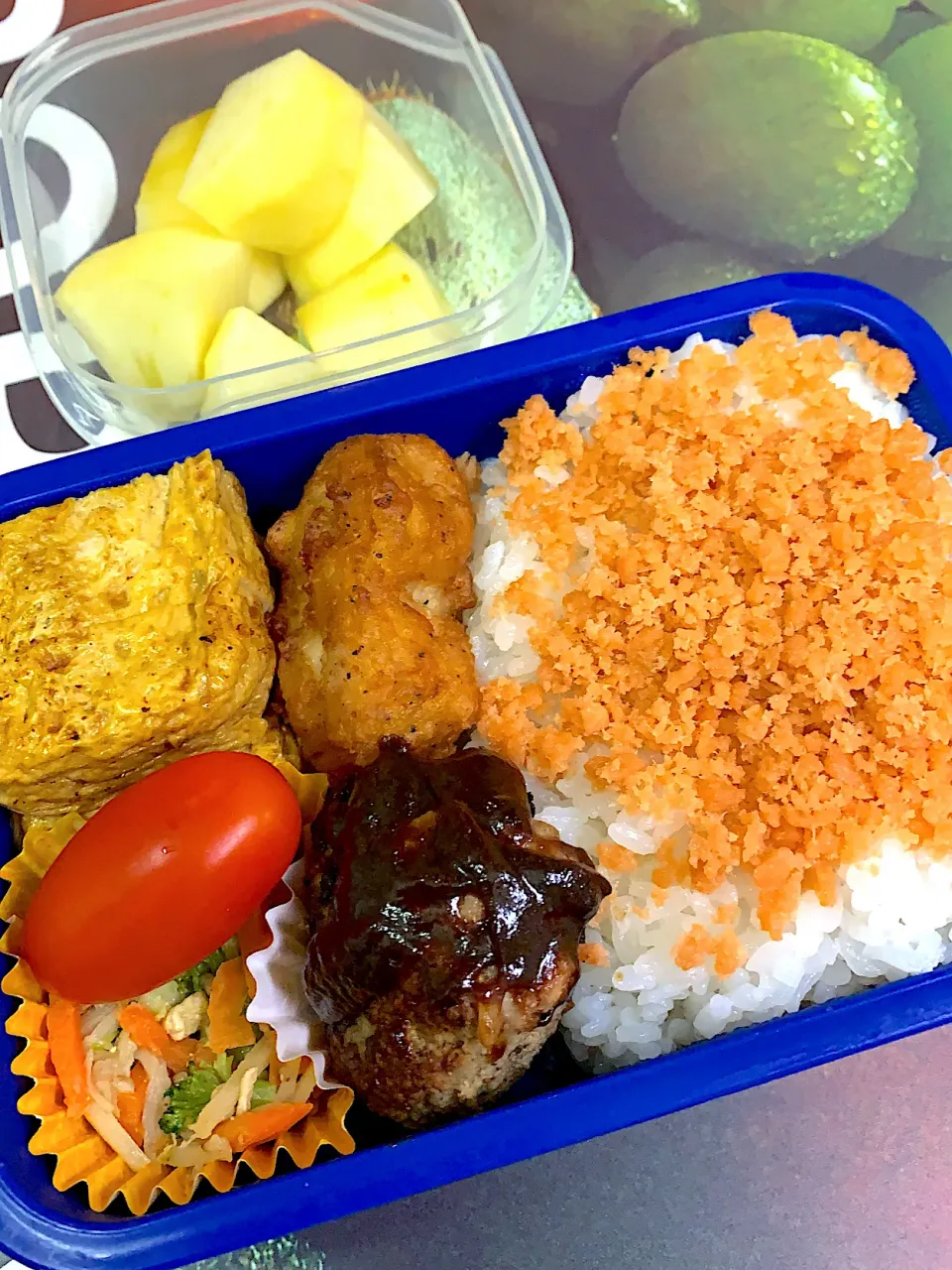 Snapdishの料理写真:今日の息子のお弁当🍙|クローバー🍀さん