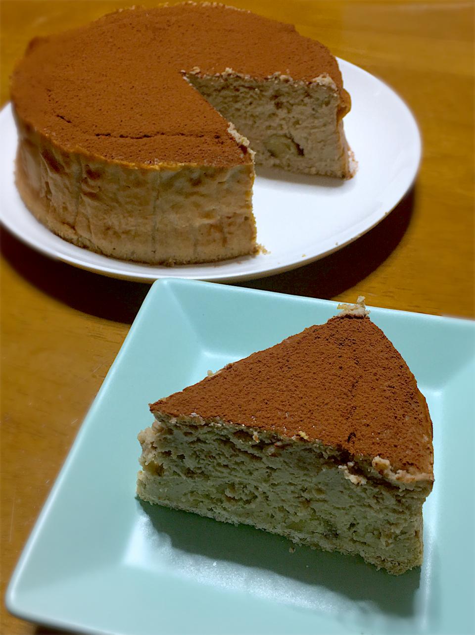 甘栗とラム酒の濃厚チーズケーキ