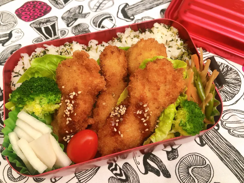 高校生弁当　11-48   とんかつ弁当|mashaさん