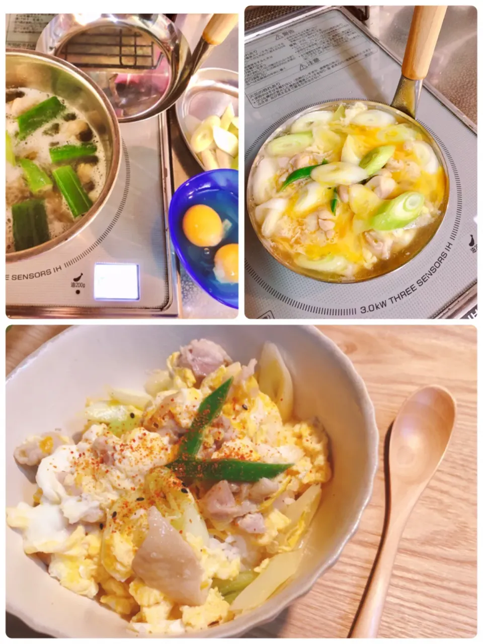 Snapdishの料理写真:今夜は親子丼🐔🥚ご飯は少なめで具は多め😄お腹に優しい丼でした。食後はライカのチョコを1粒💕大満足な夕飯でした。|海斗さん