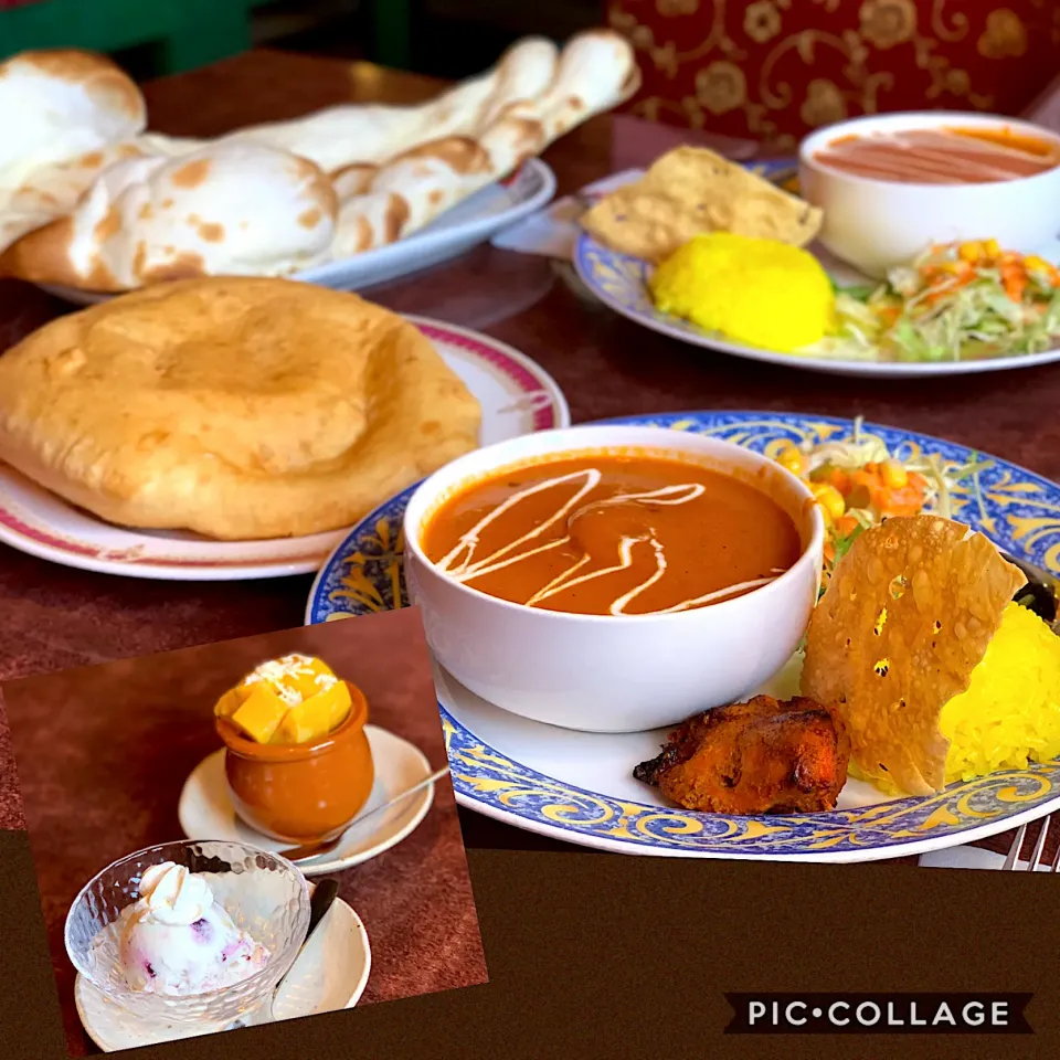 友達と久しぶりのランチ　インドカレー チョリチョリにて　私はナンではなくバトゥラを！モッチモチでとても美味しかったです|sakiさん