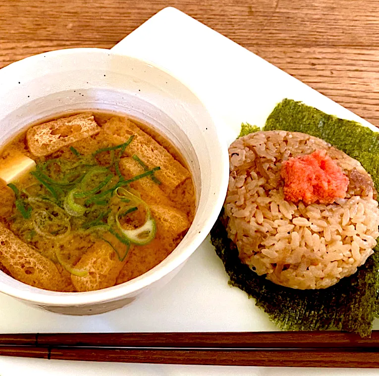 加薬飯で朝食・・|ばくあんしゃさん