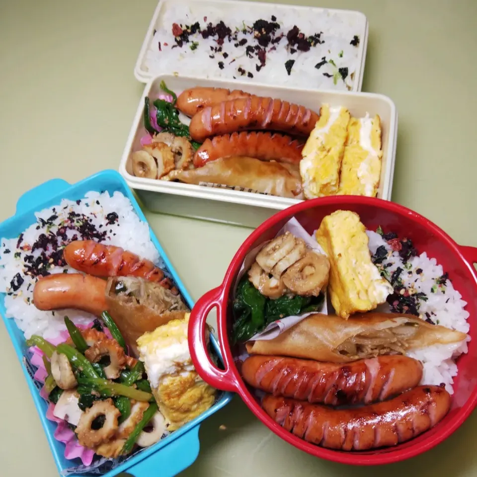 Snapdishの料理写真:12/3 家族弁当|けろよんさん