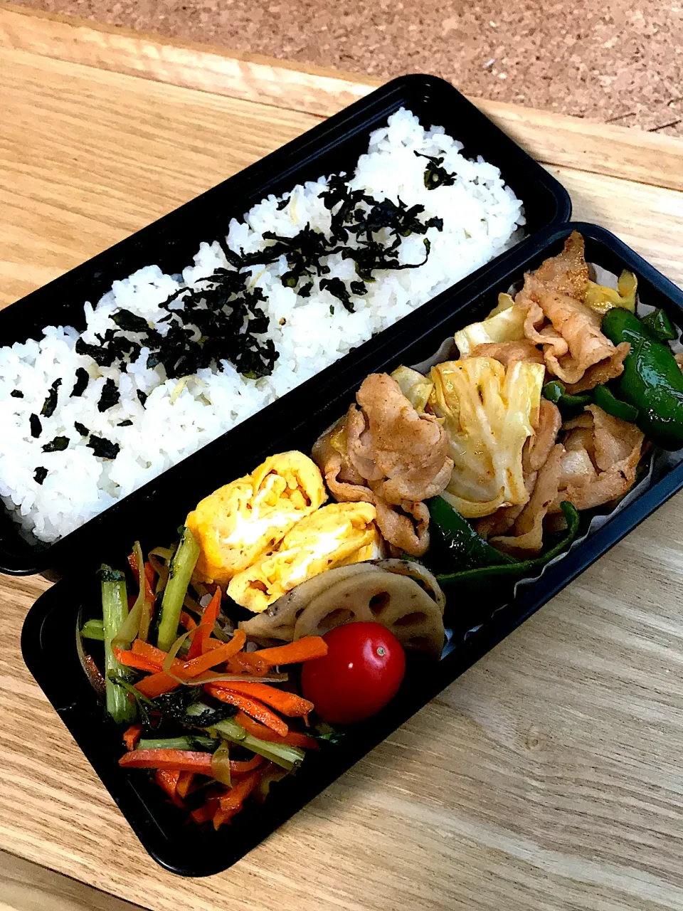 豚バラの中華炒め弁当|二キィさん