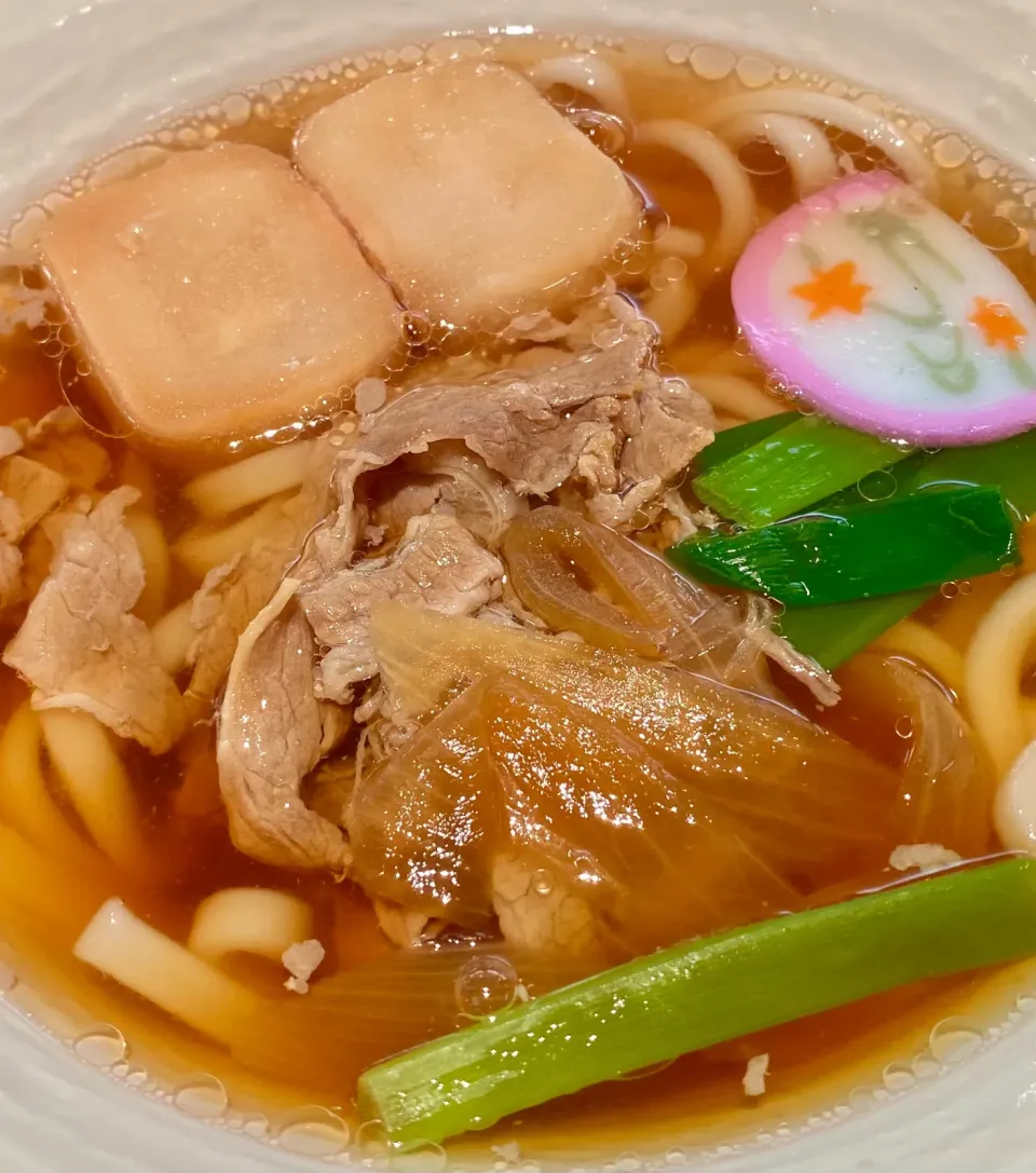 Snapdishの料理写真:肉うどん lunch・・・|ばくあんしゃさん