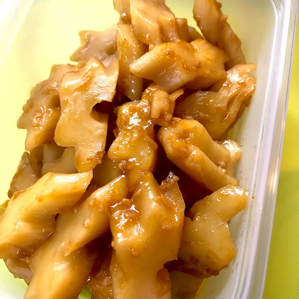 ちくわぶの甘辛煮|のろさん