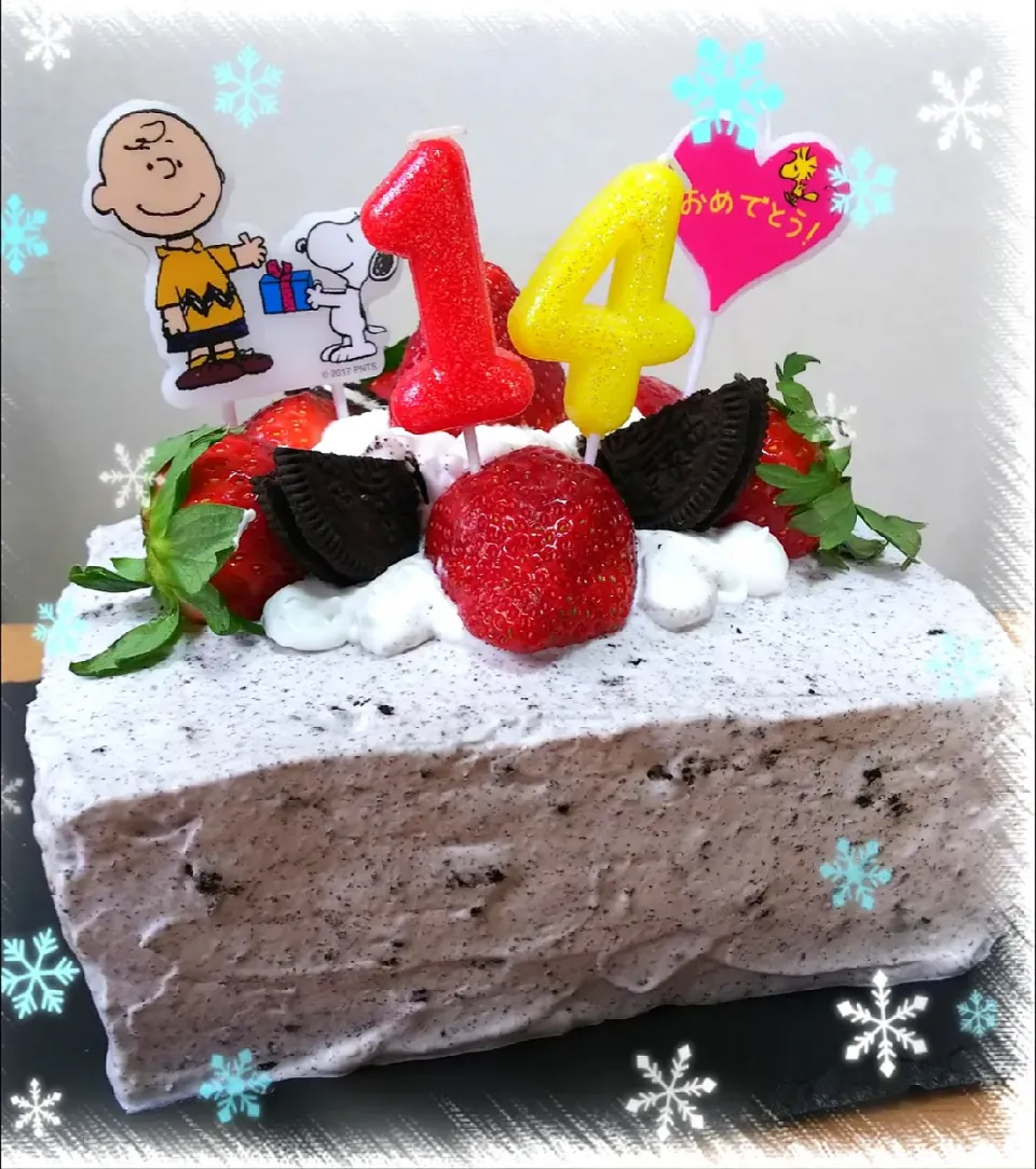 Snapdishの料理写真:🎉オレオクリームケーキ🎂
#台湾カステラ|ひとみんΨ(*´∀｀)Ψさん