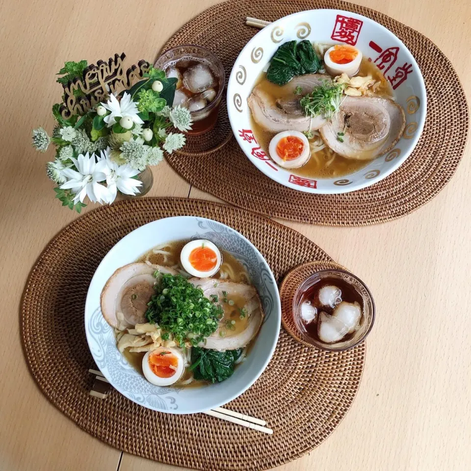 Snapdishの料理写真:12/5❤︎休日ランチ❤︎喜多方ラーメン🍜🌱|Makinsさん