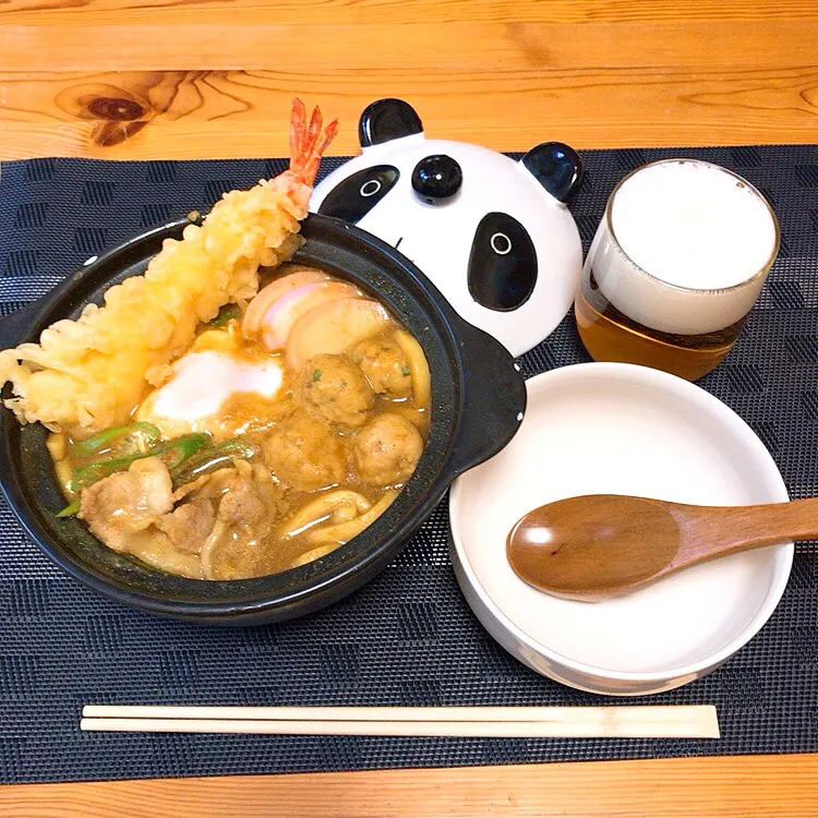 Snapdishの料理写真:鍋焼きカレーうどん|Ruotoさん