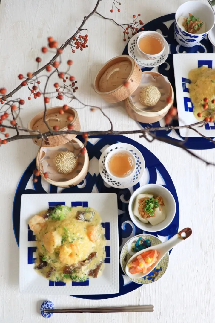 Snapdishの料理写真:🌱Oisixでえびのあんかけチャーハン🌱|ayaoさん