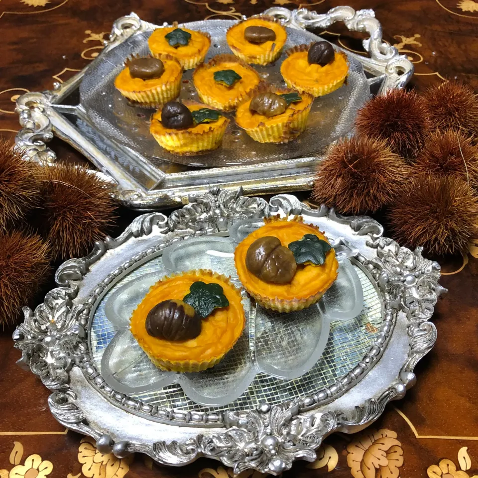 パンプキン🎃栗🌰カップケーキ🧁|henryさん