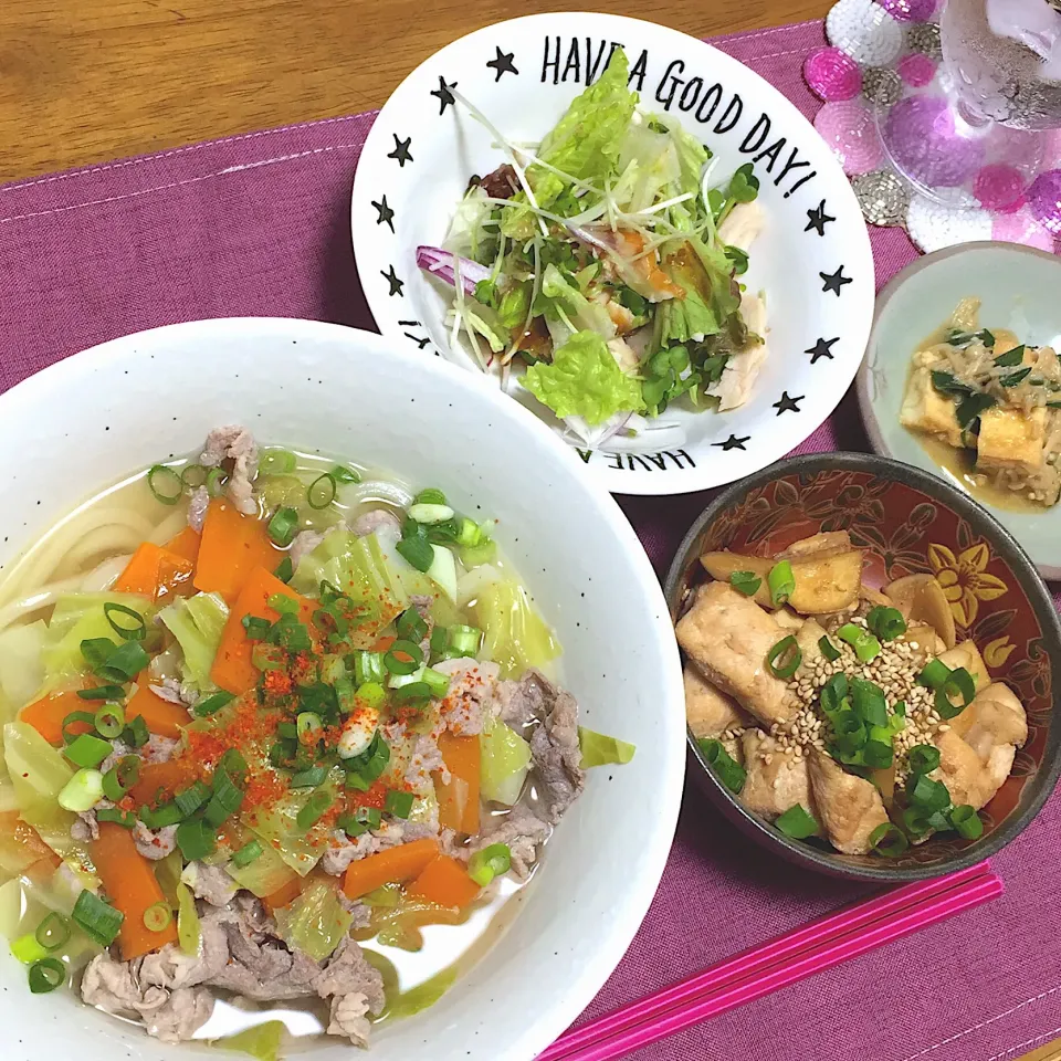 キャベツの豚塩うどん|トッチーさん