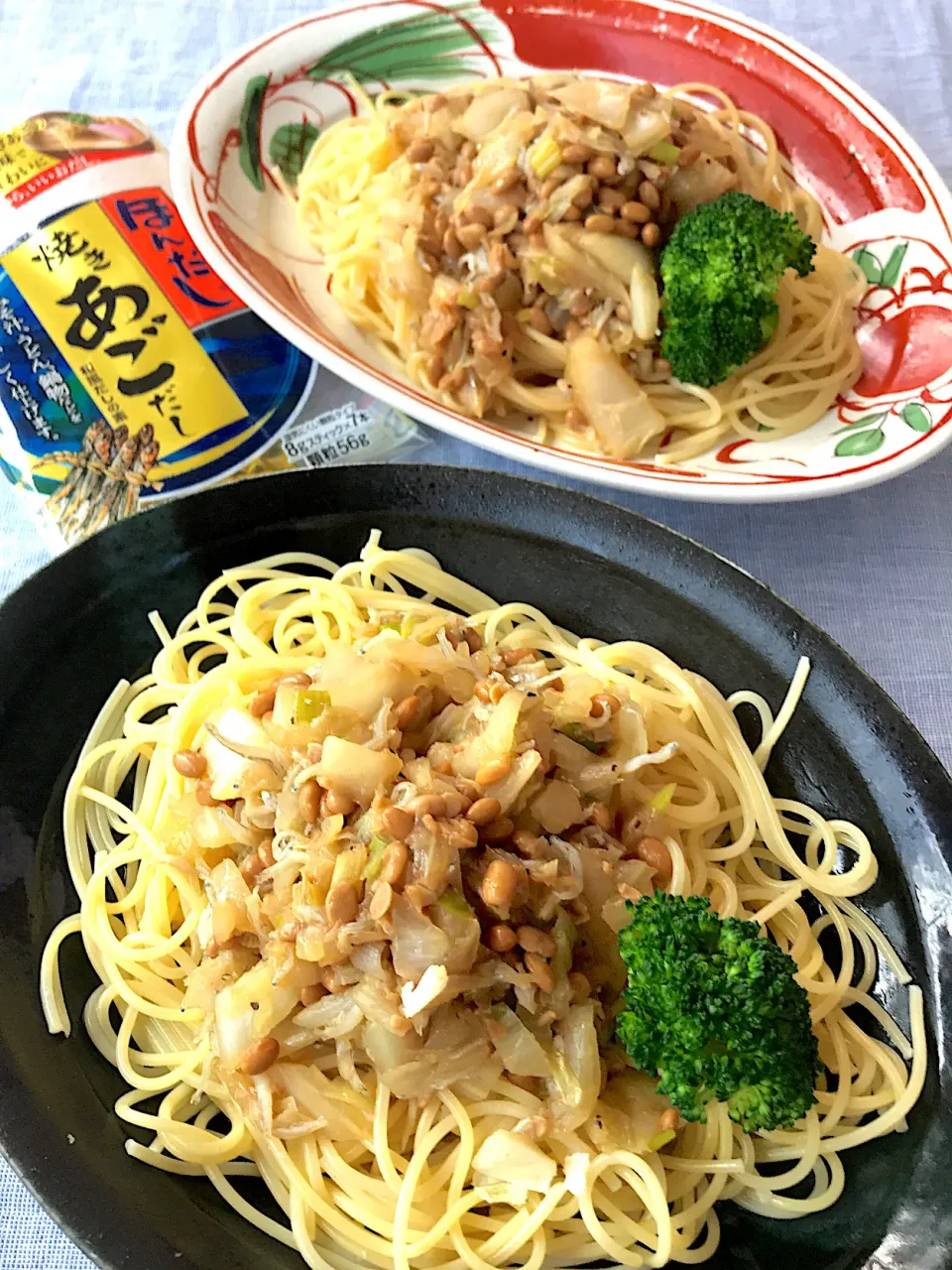 刻み白菜と納豆、しらすパスタ|JUNZ CAFEさん